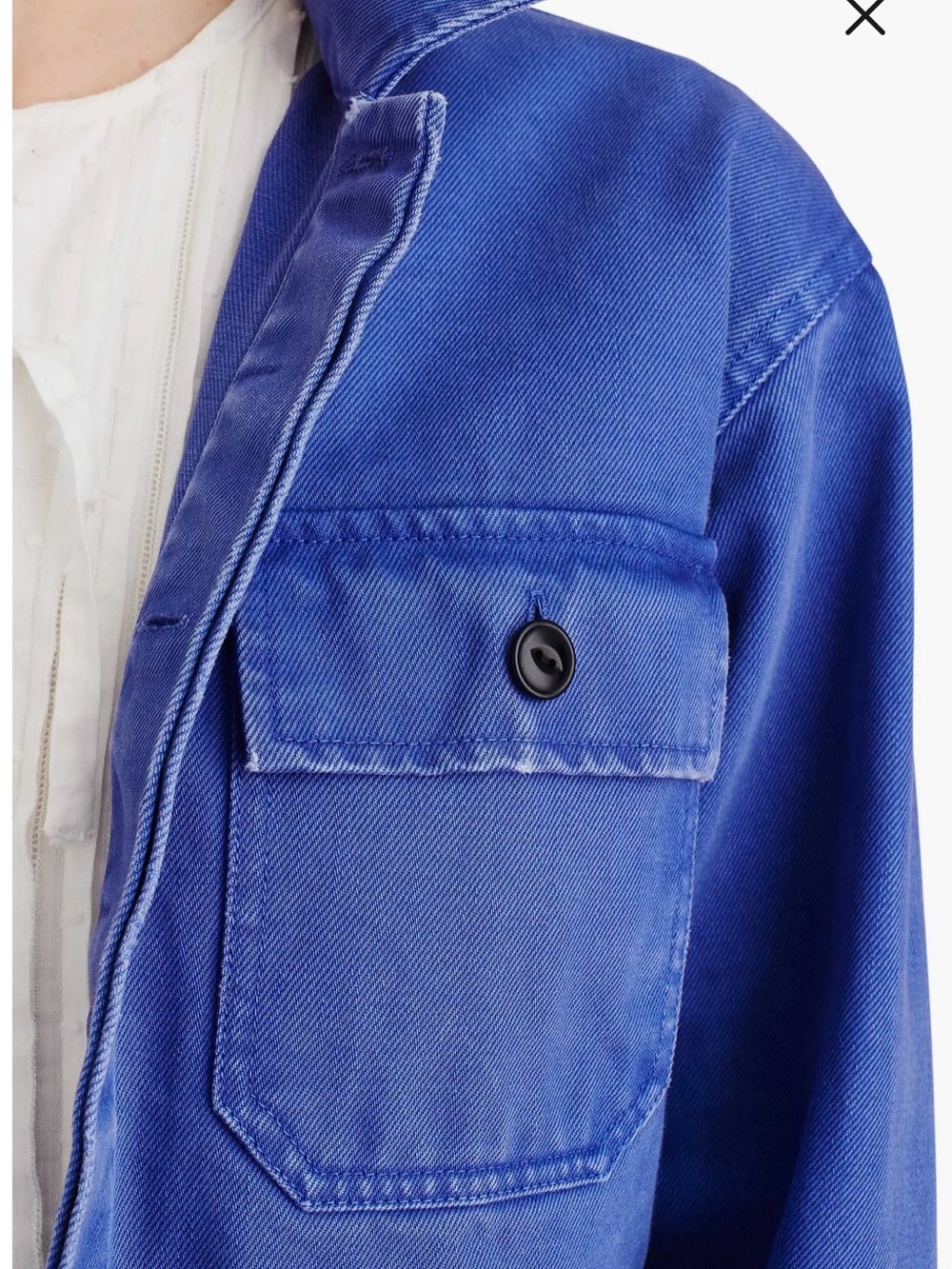 Alex Mill Washed Denim Work Jacket - Vintage Cobalt, Small - Picture 10 of 15